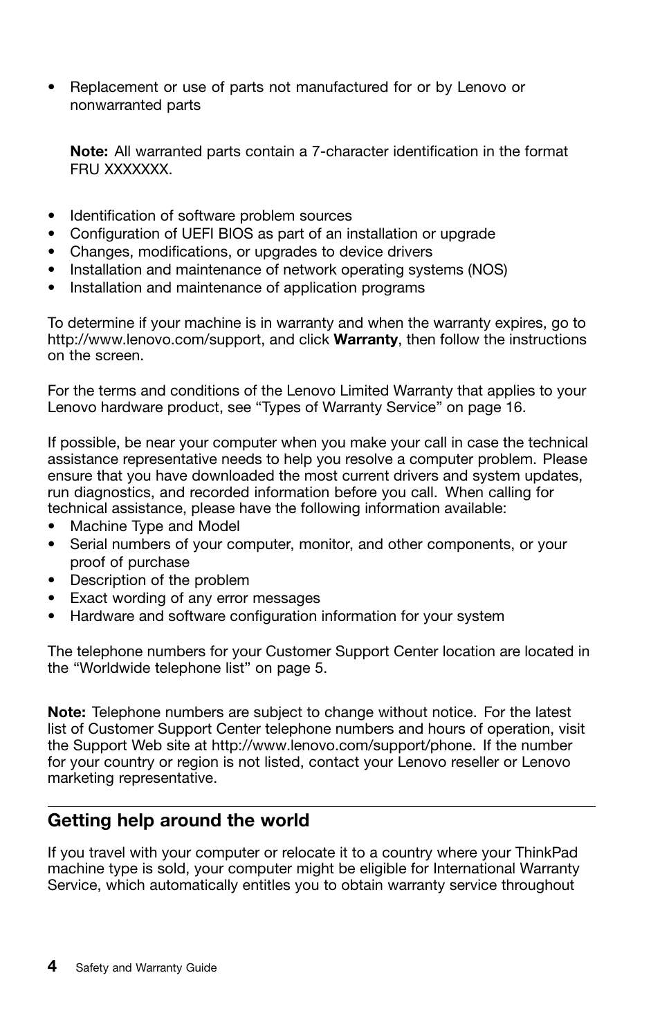 Getting help around the world | Lenovo ThinkPad X220 Tablet User Manual | Page 18 / 46