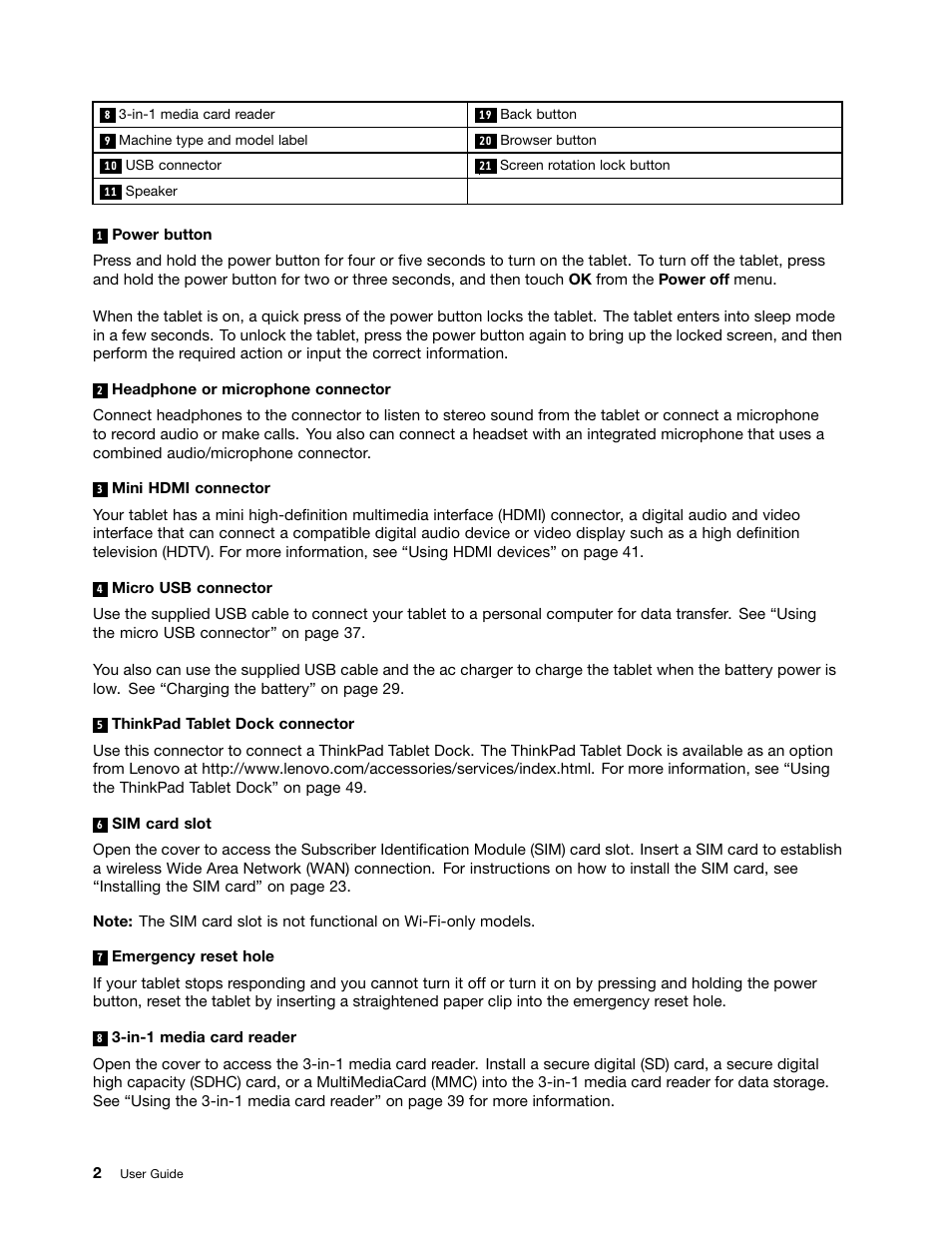 Lenovo ThinkPad Tablet User Manual | Page 10 / 100