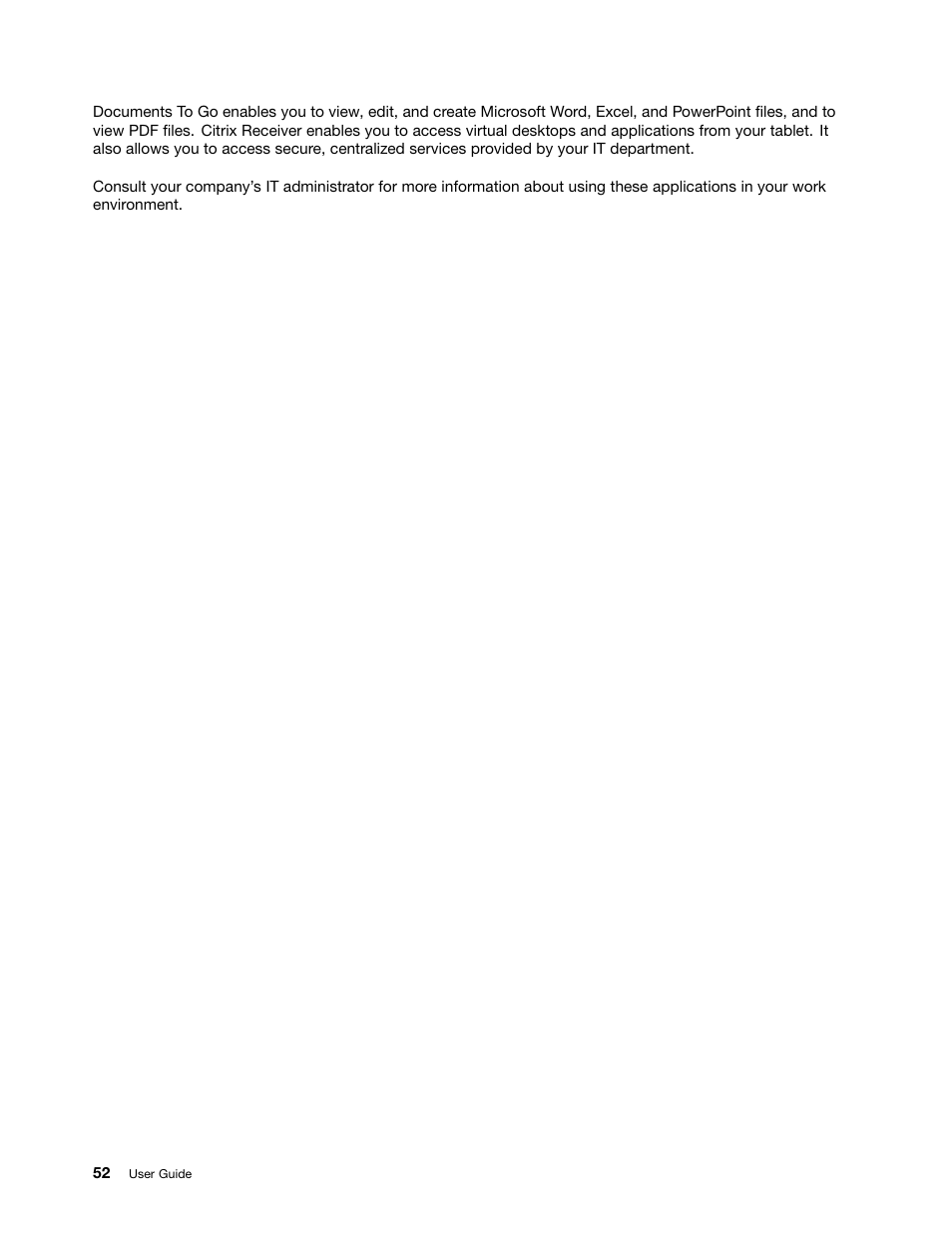 Lenovo ThinkPad Tablet User Manual | Page 60 / 100