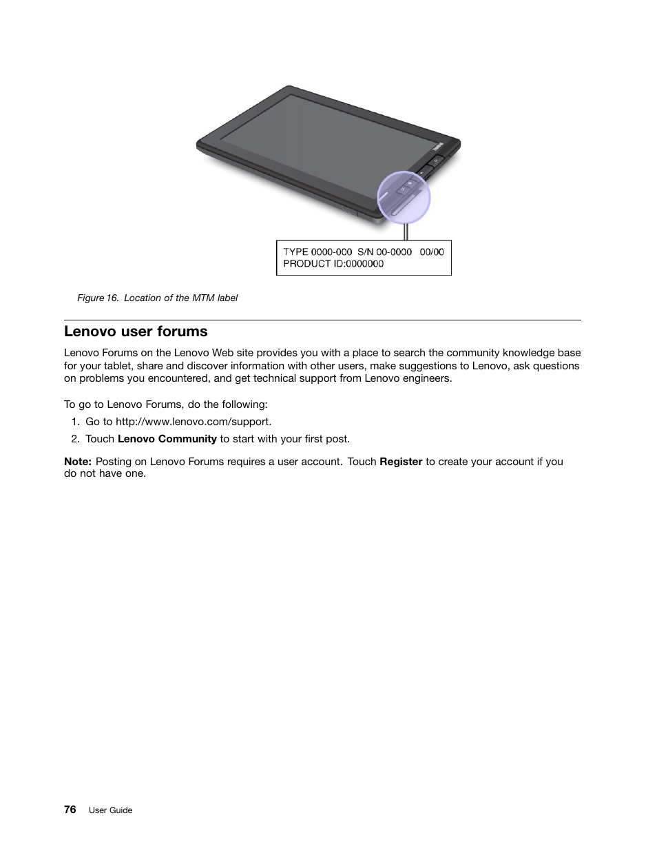 Lenovo user forums | Lenovo ThinkPad Tablet User Manual | Page 84 / 100