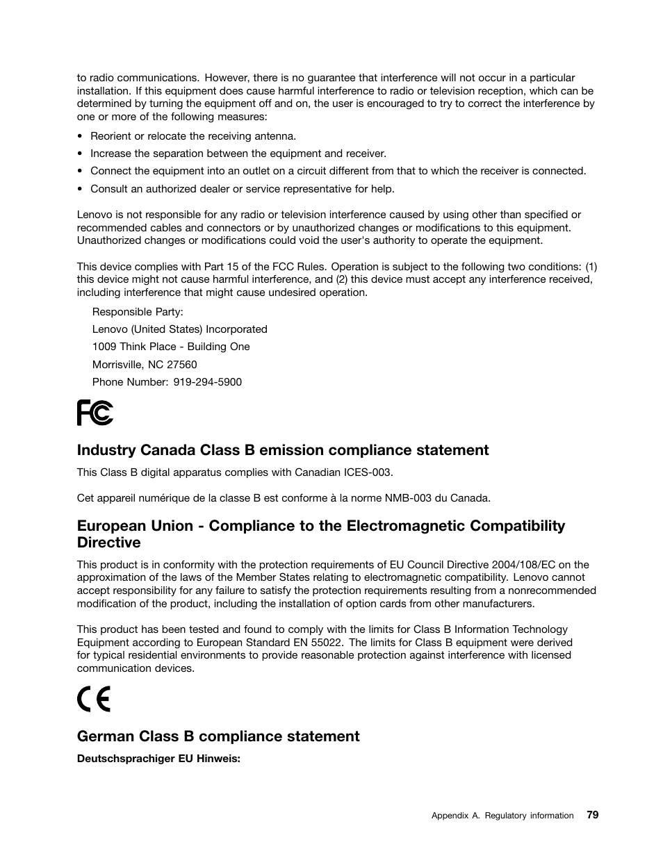 German class b compliance statement | Lenovo ThinkPad Tablet User Manual | Page 87 / 100