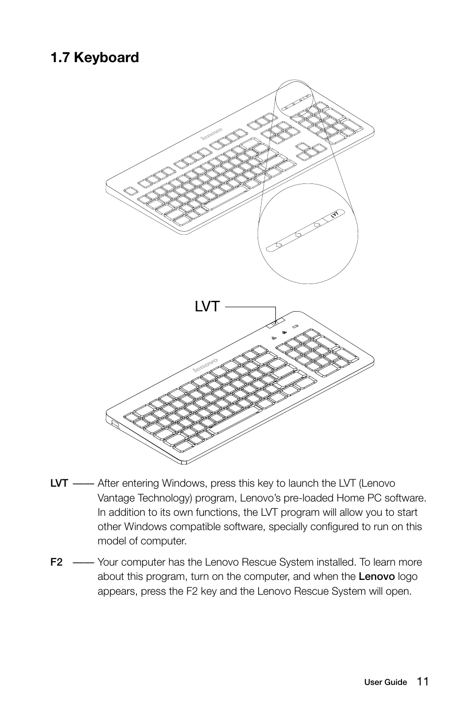 7 keyboard | Lenovo IdeaCentre B510 User Manual | Page 16 / 55