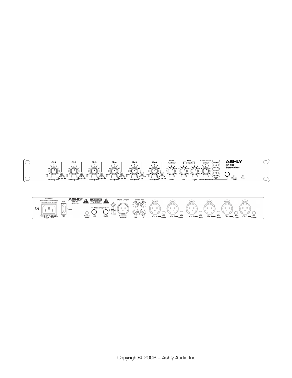 Ashly MX-206 User Manual | Page 12 / 12
