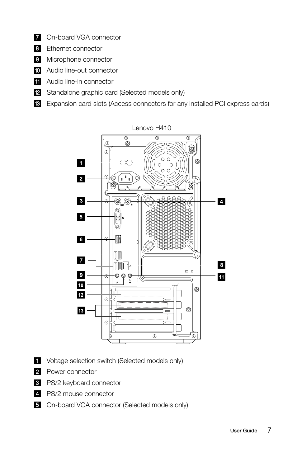 Lenovo H415 Desktop User Manual | Page 12 / 33