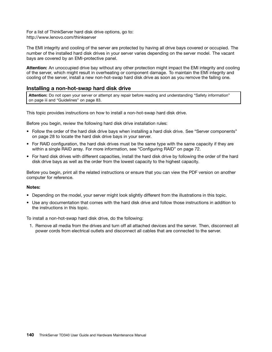 Lenovo ThinkServer TD340 User Manual | Page 152 / 246