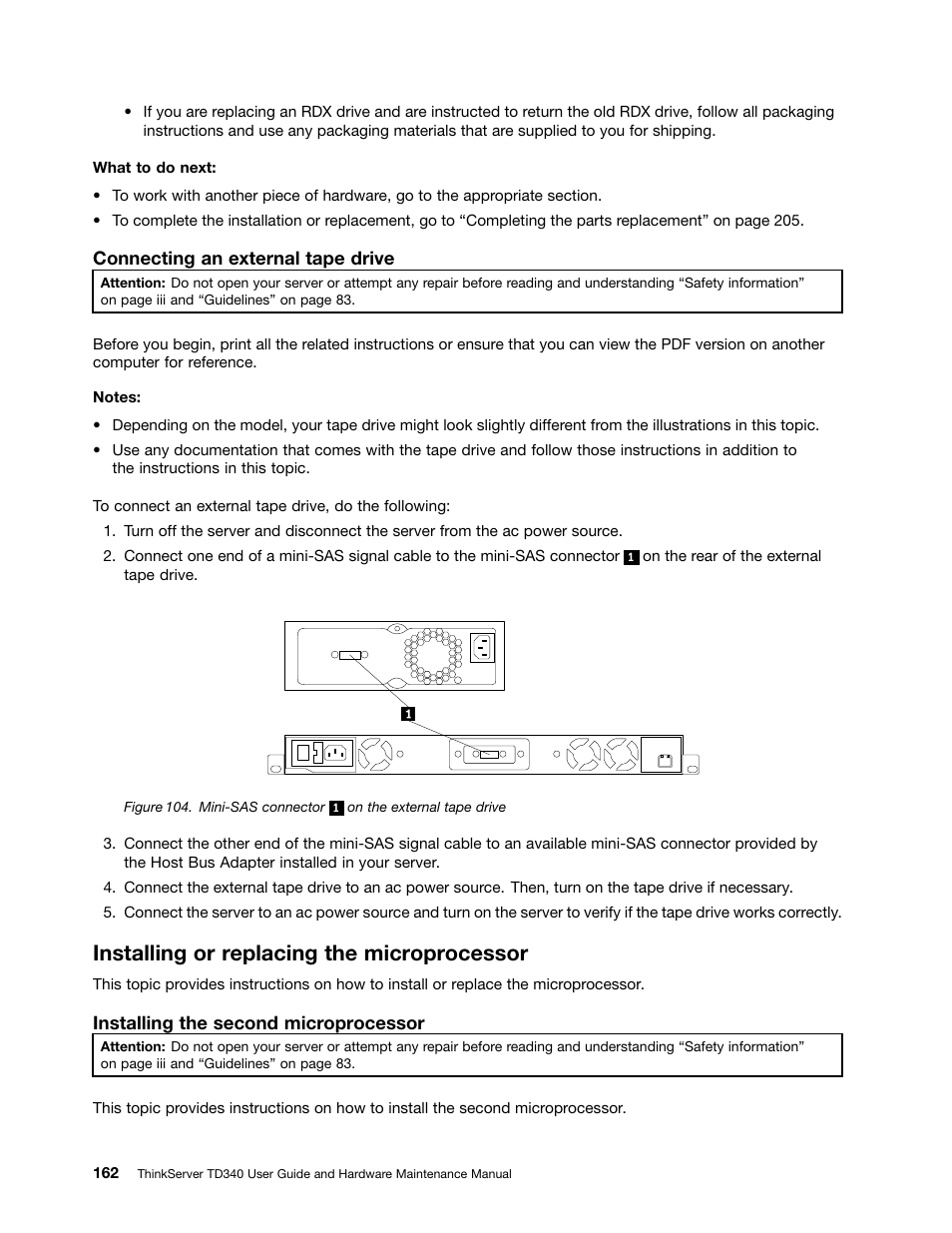 Installing or replacing the microprocessor | Lenovo ThinkServer TD340 User Manual | Page 174 / 246