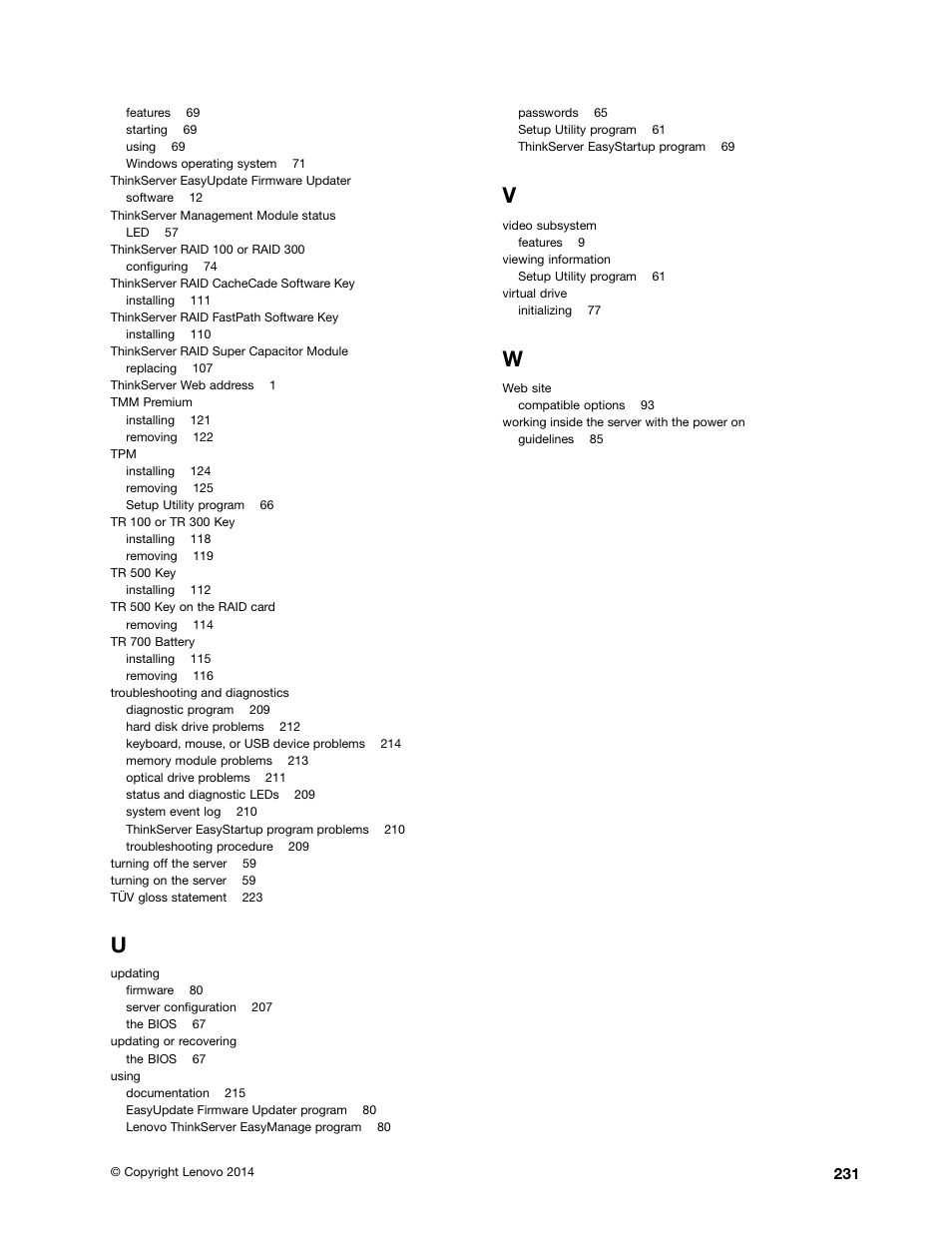 Lenovo ThinkServer TD340 User Manual | Page 243 / 246