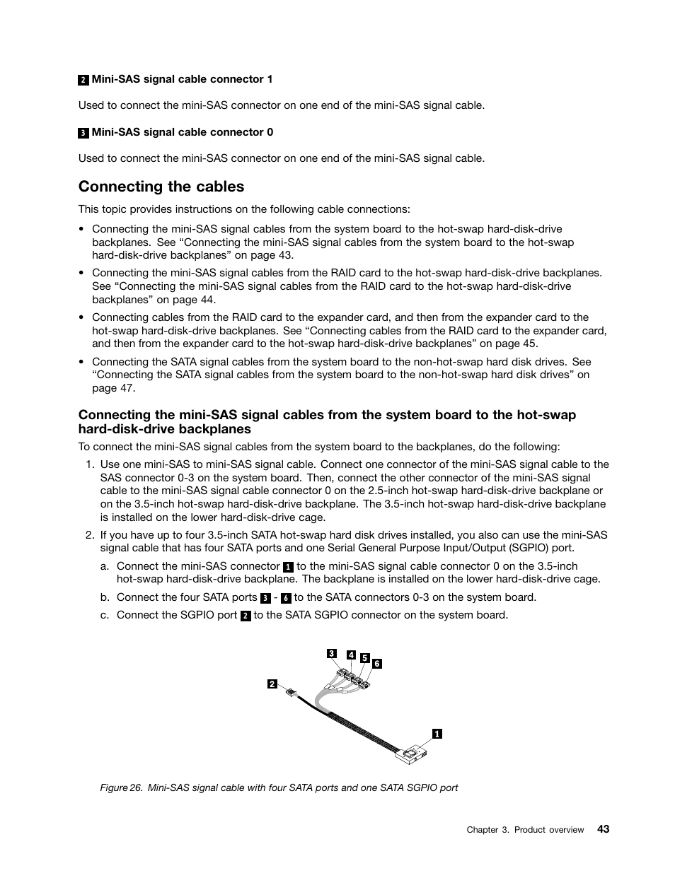 Connecting the cables | Lenovo ThinkServer TD340 User Manual | Page 55 / 246