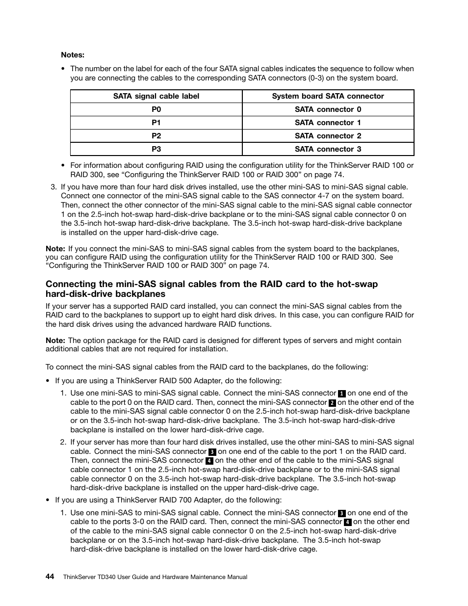 Lenovo ThinkServer TD340 User Manual | Page 56 / 246