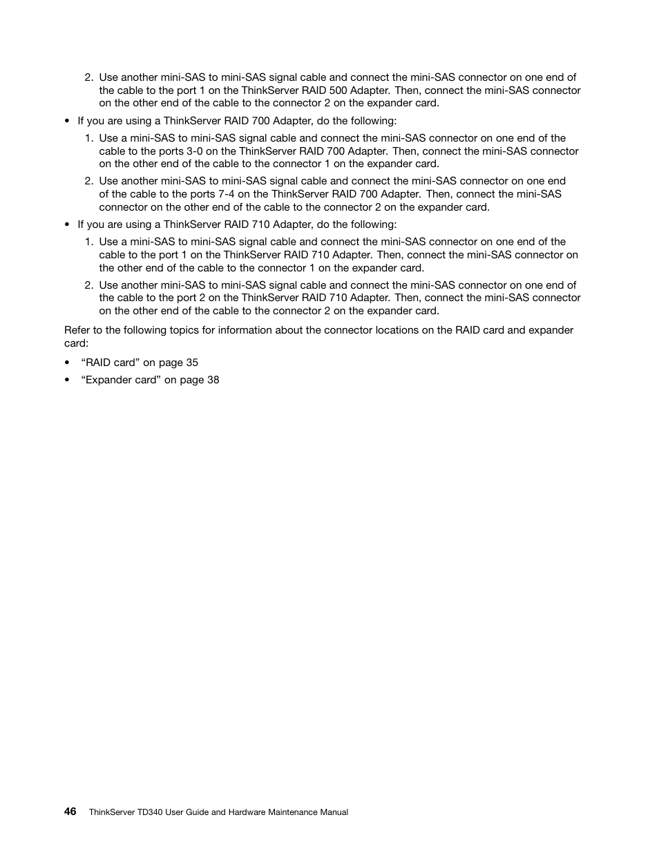 Lenovo ThinkServer TD340 User Manual | Page 58 / 246