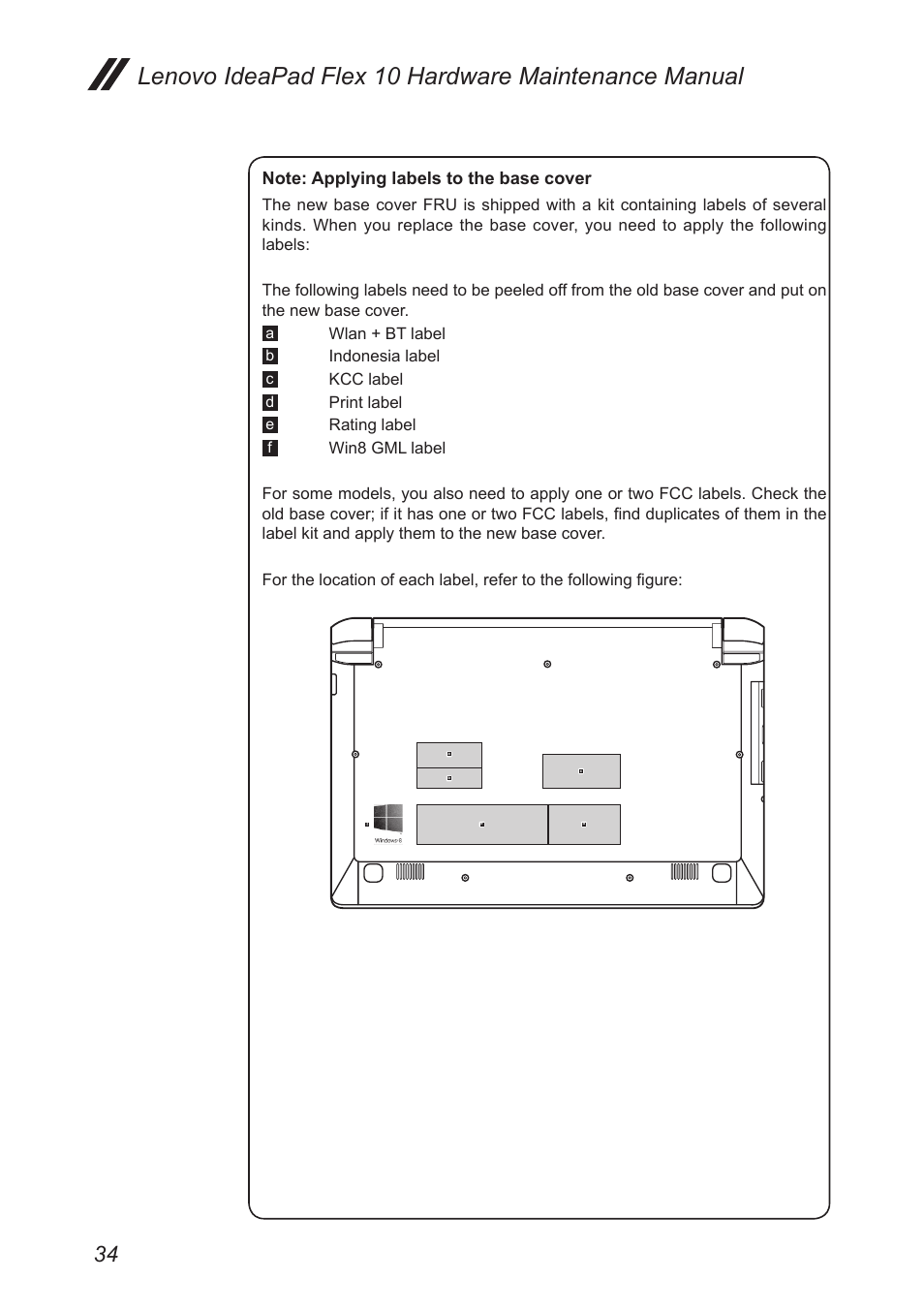 Lenovo ideapad flex 10 hardware maintenance manual | Lenovo Flex 10 Notebook Lenovo User Manual | Page 38 / 68