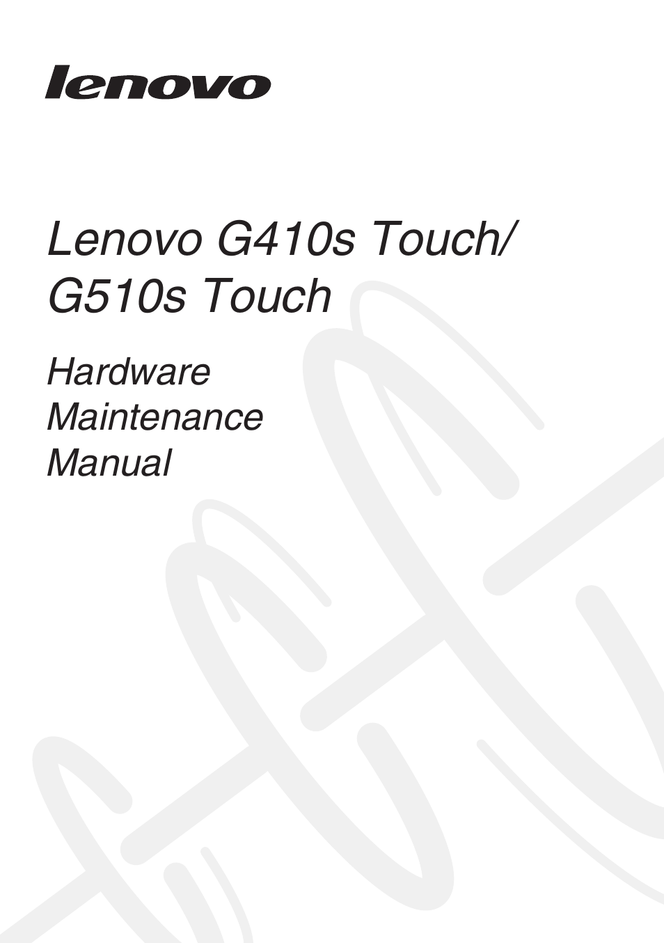 Lenovo G510s Touch Notebook User Manual | 102 pages