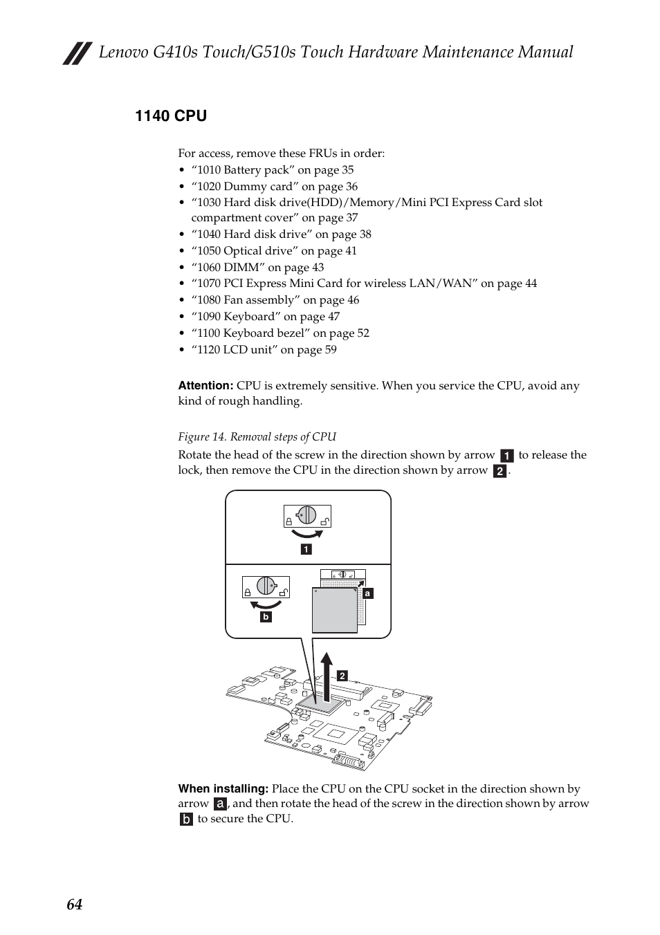 1140 cpu | Lenovo G510s Touch Notebook User Manual | Page 68 / 102