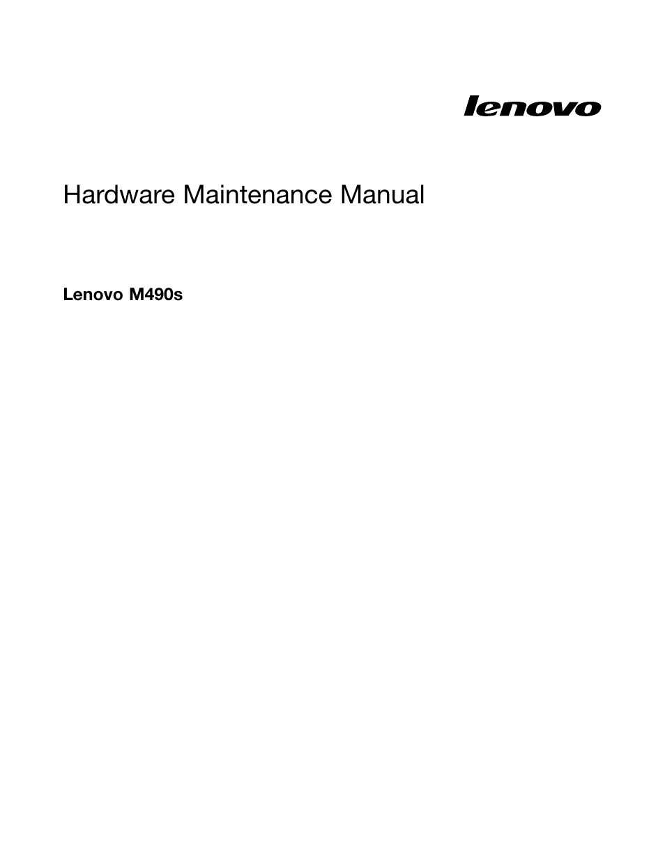 Lenovo M490s notebook User Manual | 80 pages