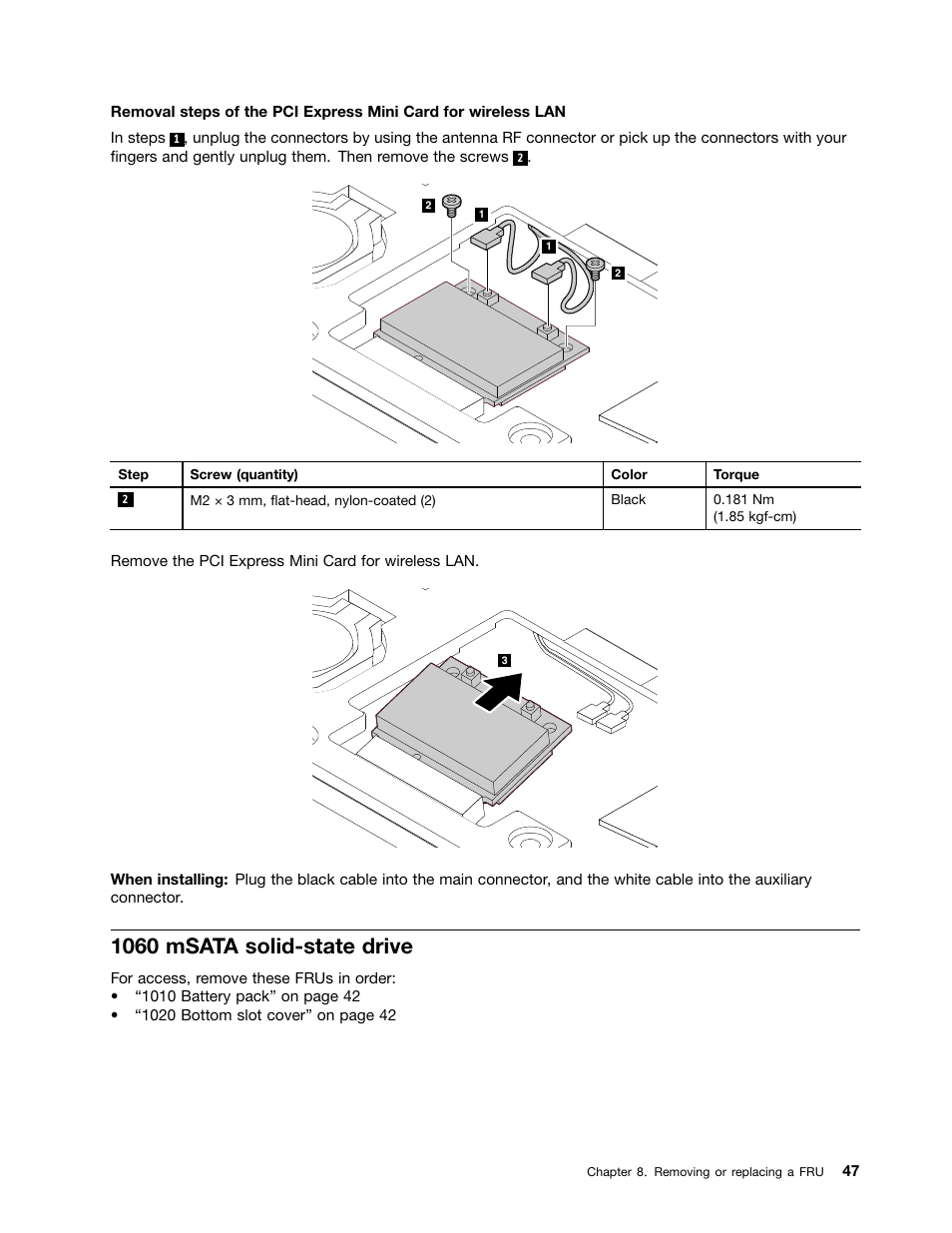 1060 msata solid-state drive | Lenovo M490s notebook User Manual | Page 53 / 80