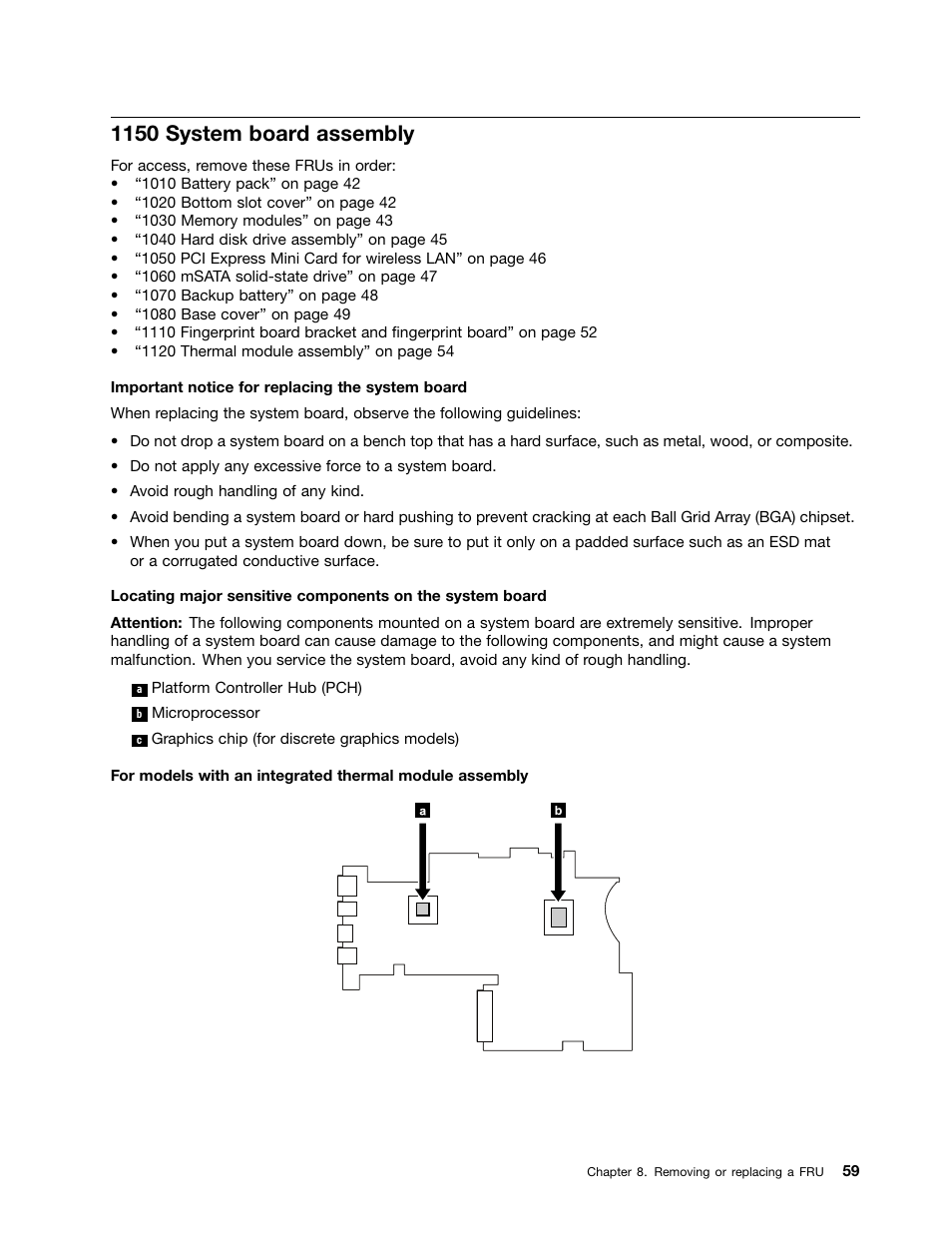 1150 system board assembly | Lenovo M490s notebook User Manual | Page 65 / 80