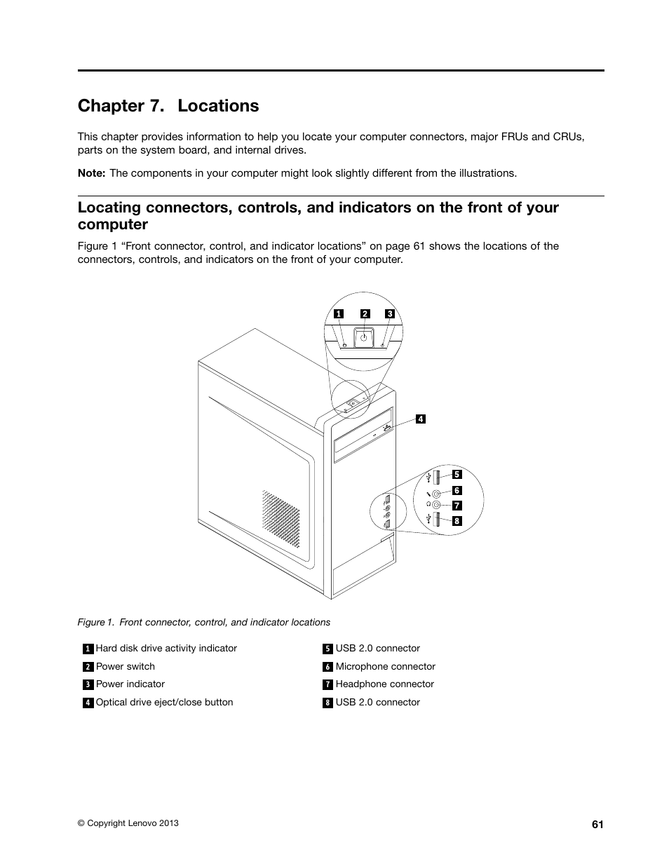 Chapter 7. locations | Lenovo M4350 Desktop User Manual | Page 67 / 120
