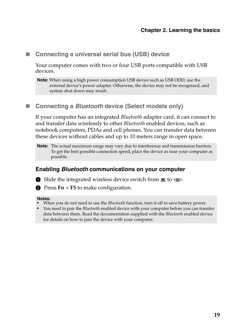 Lenovo G570 Notebook User Manual | Page 23 / 49