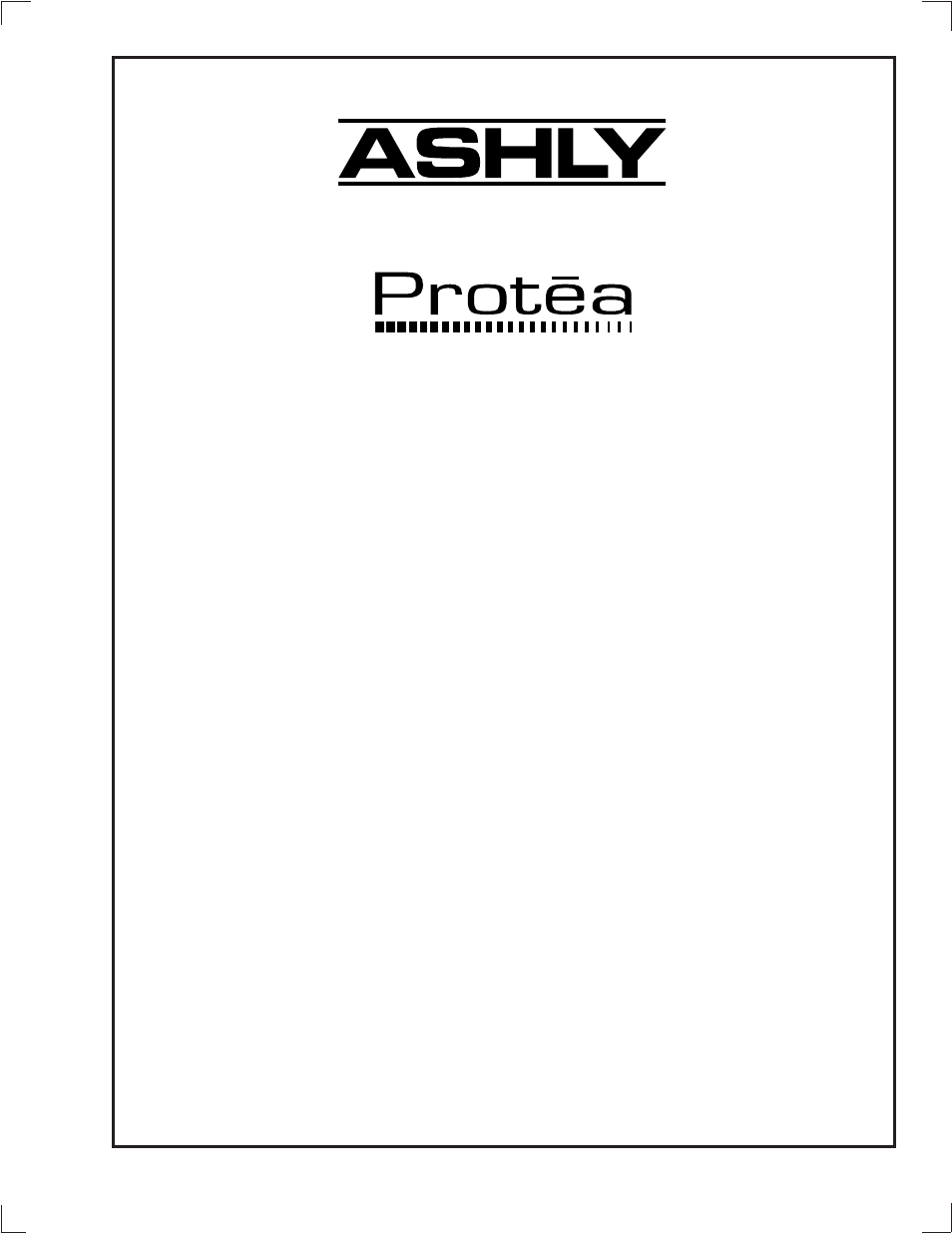 Ashly System II User Manual | 20 pages