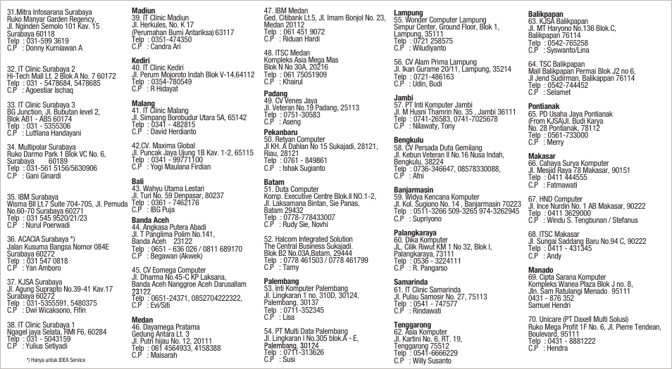 Na jual | Lenovo S6000 Tablet User Manual | Page 7 / 7