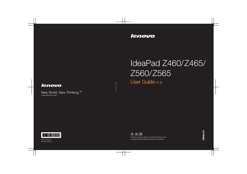 Lenovo IdeaPad Z565 User Manual | 72 pages