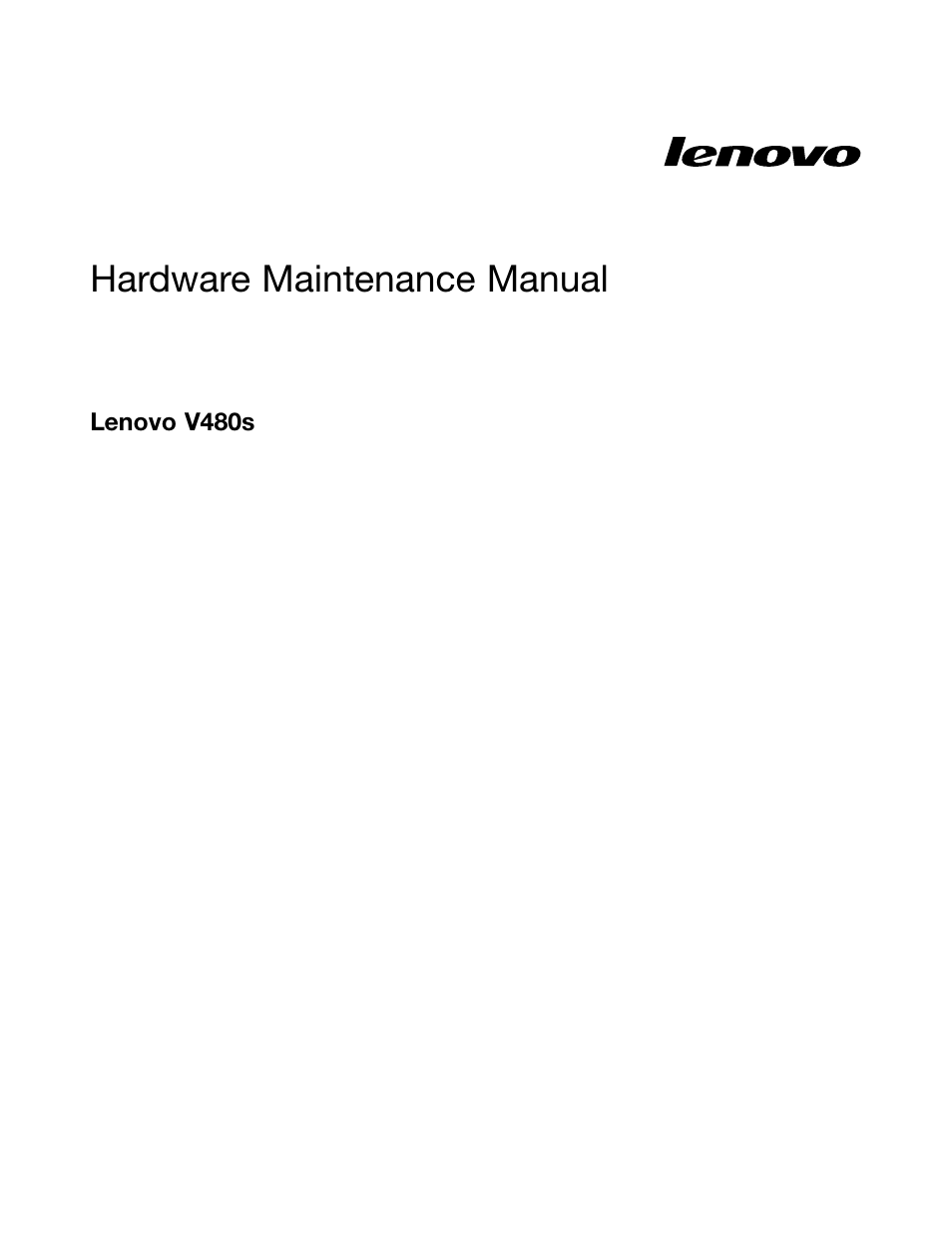 Lenovo V480s User Manual | 82 pages