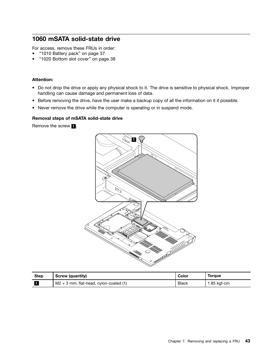 1060 msata solid-state drive | Lenovo V480s User Manual | Page 49 / 82