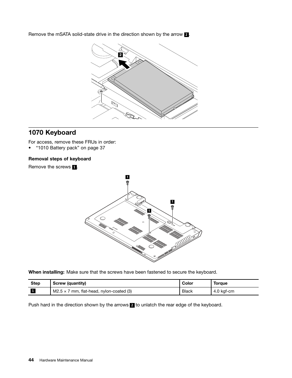 1070 keyboard | Lenovo V480s User Manual | Page 50 / 82