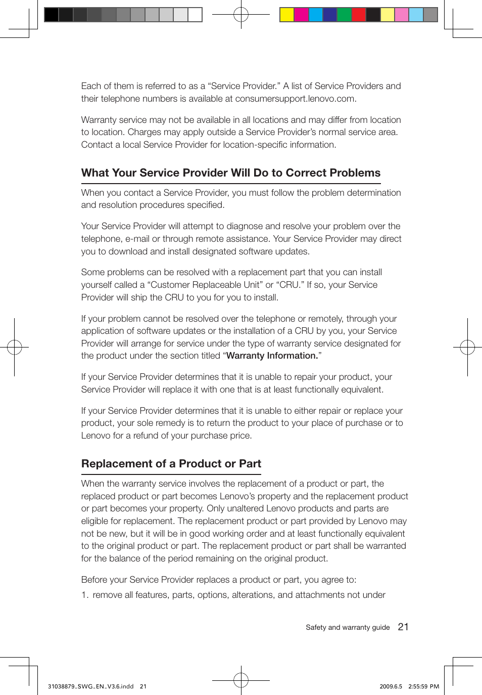 Replacement of a product or part | Lenovo 3000 C100 All-In-One User Manual | Page 26 / 39