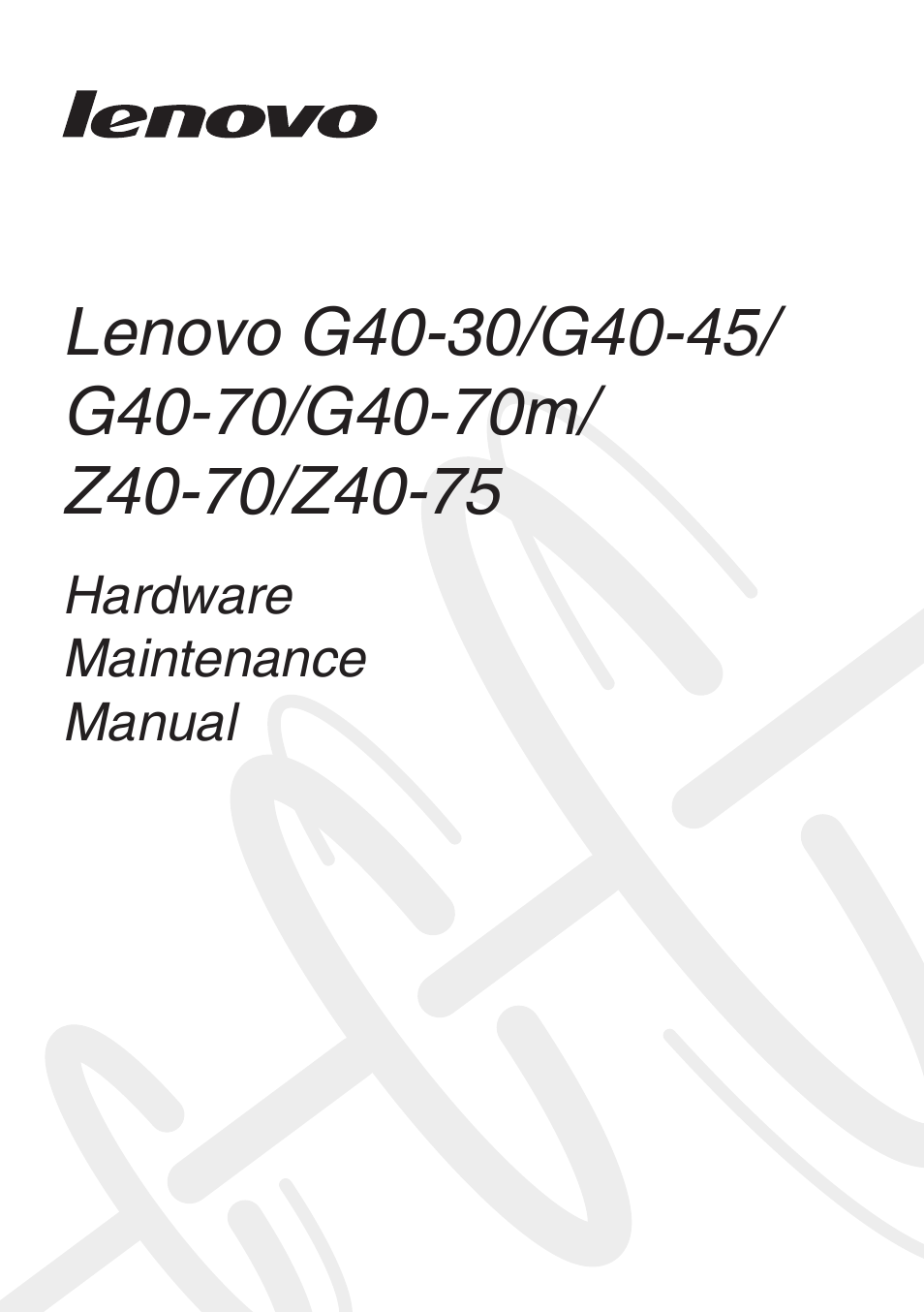 Lenovo G40-45 Notebook Lenovo User Manual | 91 pages