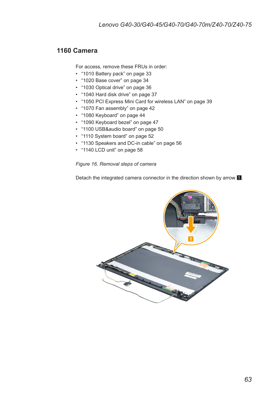 1160 camera | Lenovo G40-45 Notebook Lenovo User Manual | Page 67 / 91