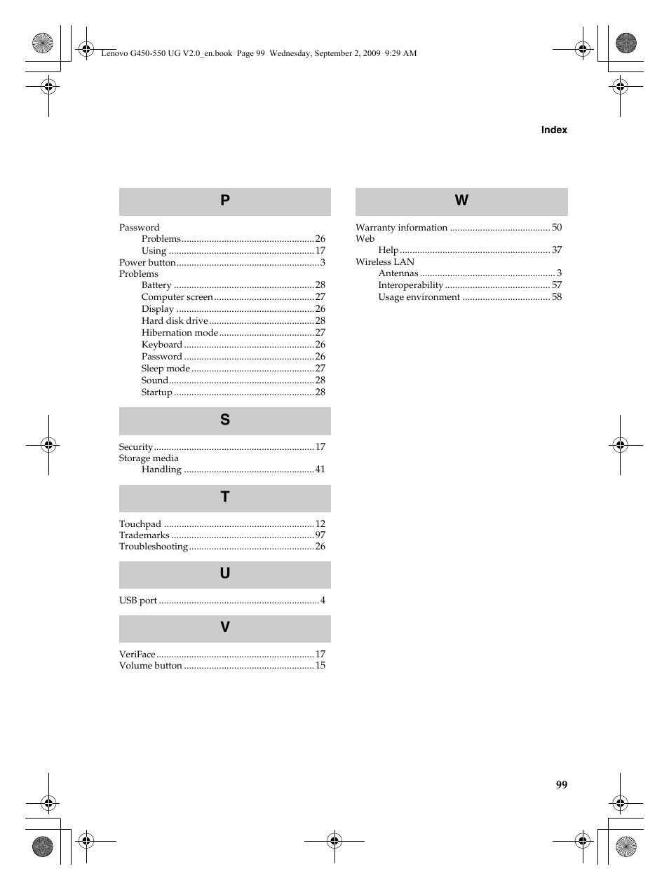 Lenovo G550 Notebook User Manual | Page 107 / 108