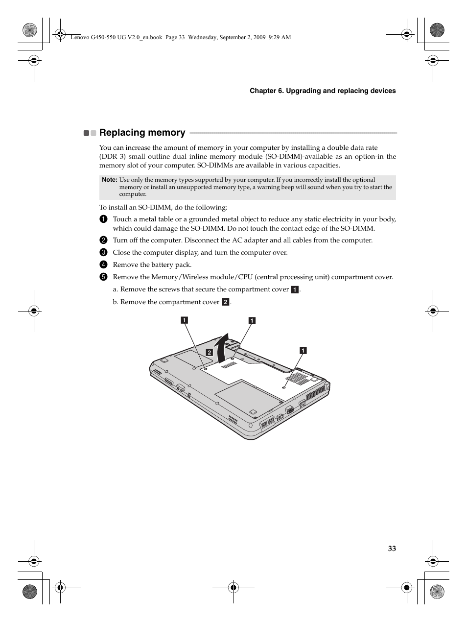 Lenovo G550 Notebook User Manual | Page 41 / 108