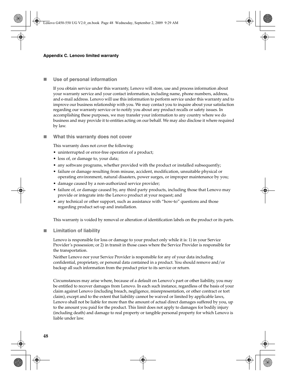 Lenovo G550 Notebook User Manual | Page 56 / 108