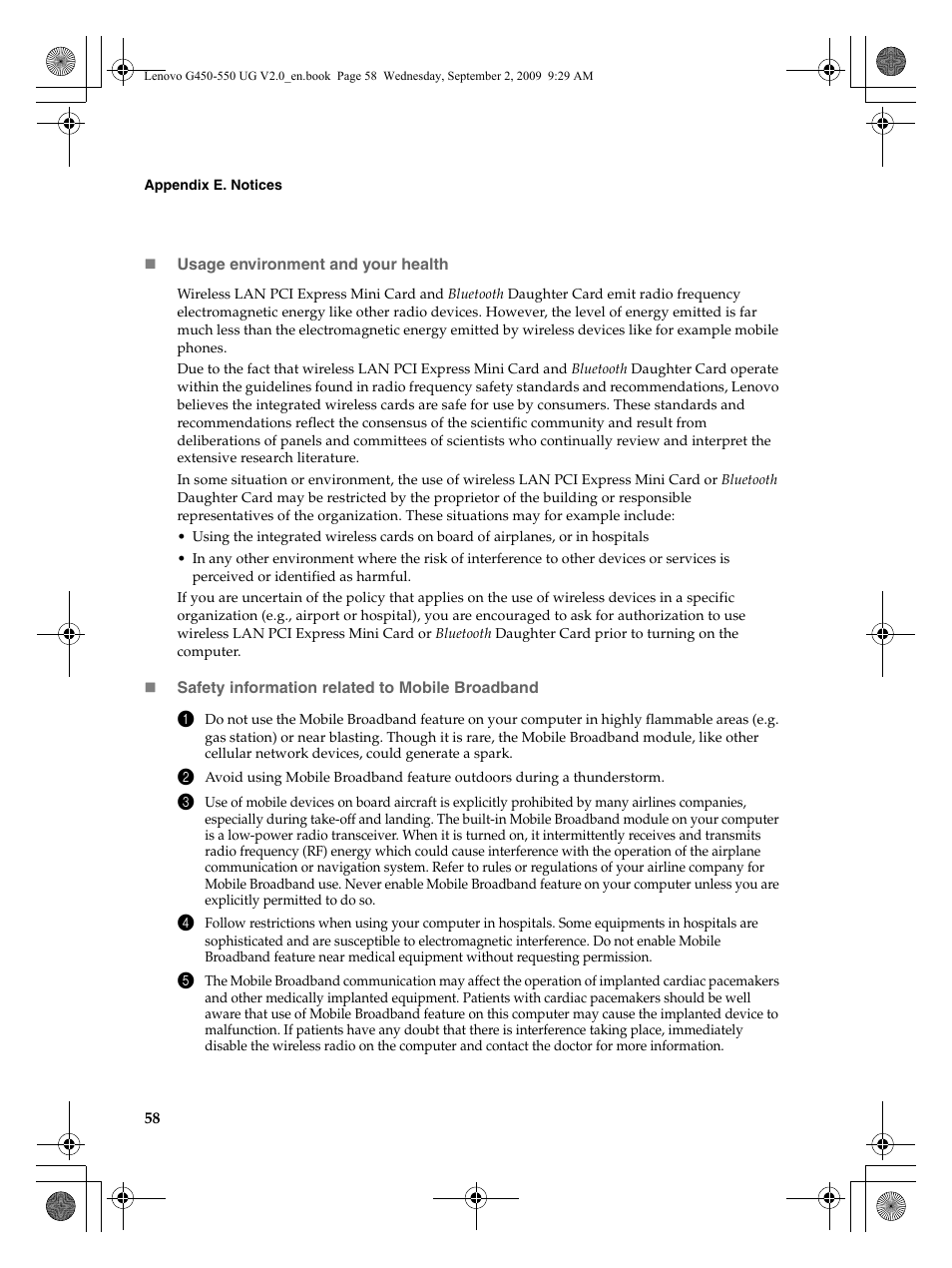 Lenovo G550 Notebook User Manual | Page 66 / 108