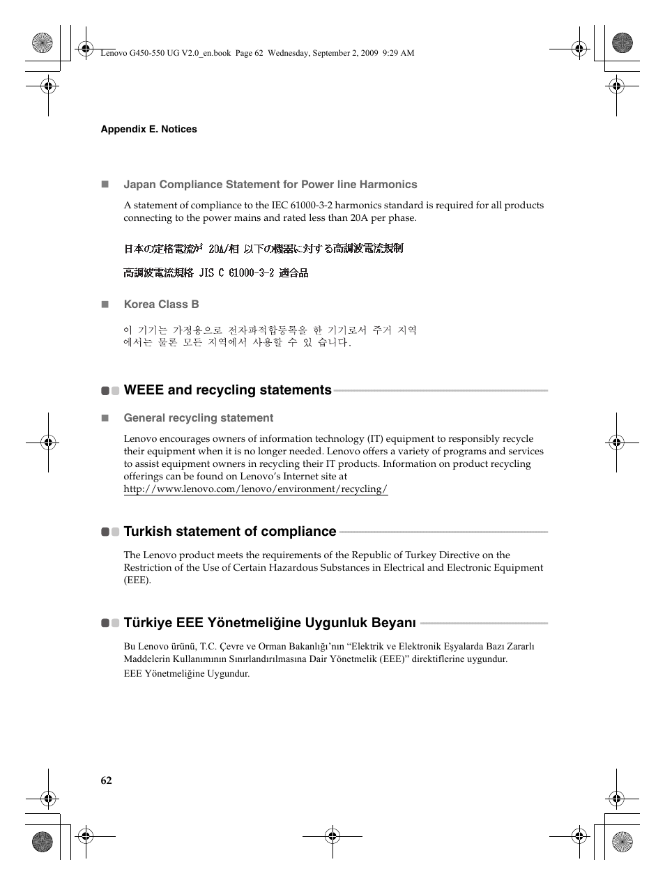 Lenovo G550 Notebook User Manual | Page 70 / 108