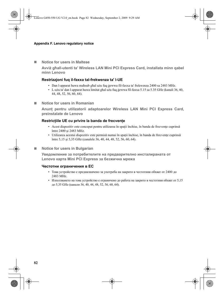 Lenovo G550 Notebook User Manual | Page 90 / 108