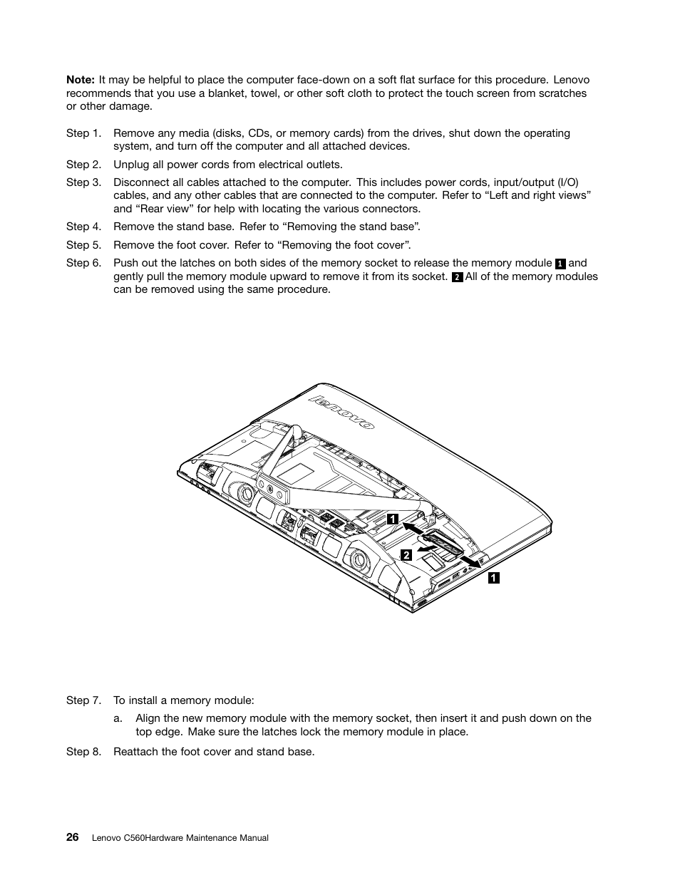 Lenovo C560 All-in-One User Manual | Page 32 / 55