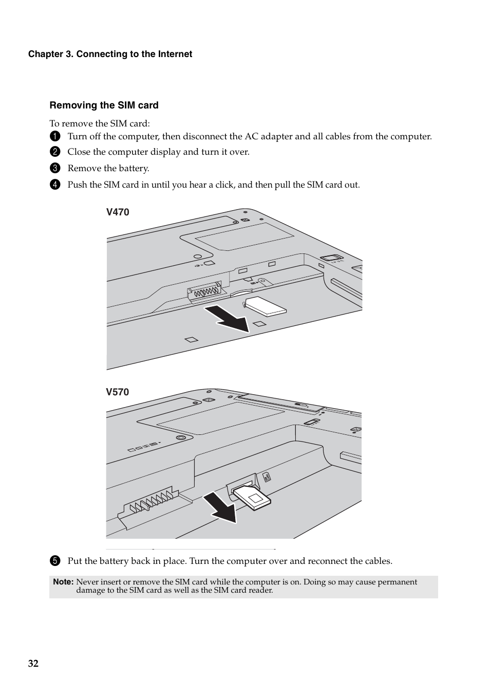 Lenovo V470 Notebook User Manual | Page 36 / 70