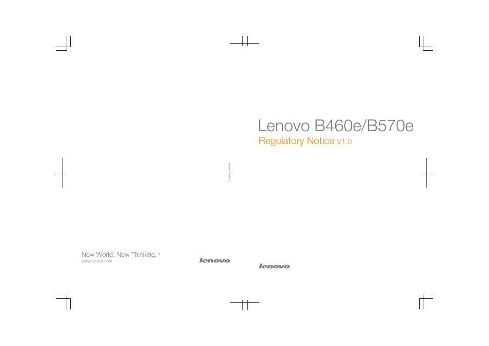 Regulatory notice | Lenovo B570e Notebook User Manual | Page 24 / 24