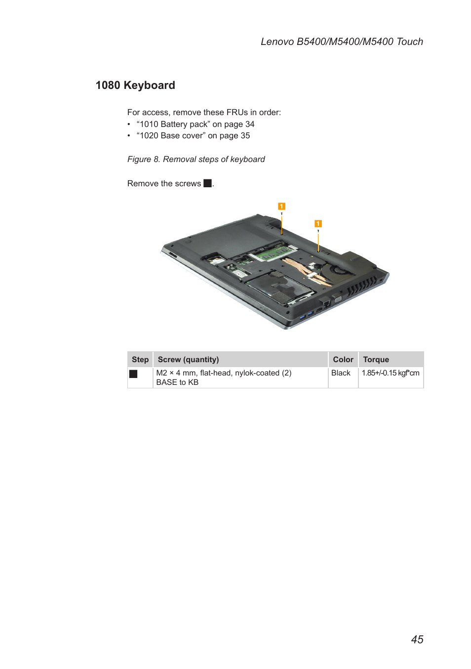 1080 keyboard | Lenovo M5400 Touch Notebook User Manual | Page 49 / 97