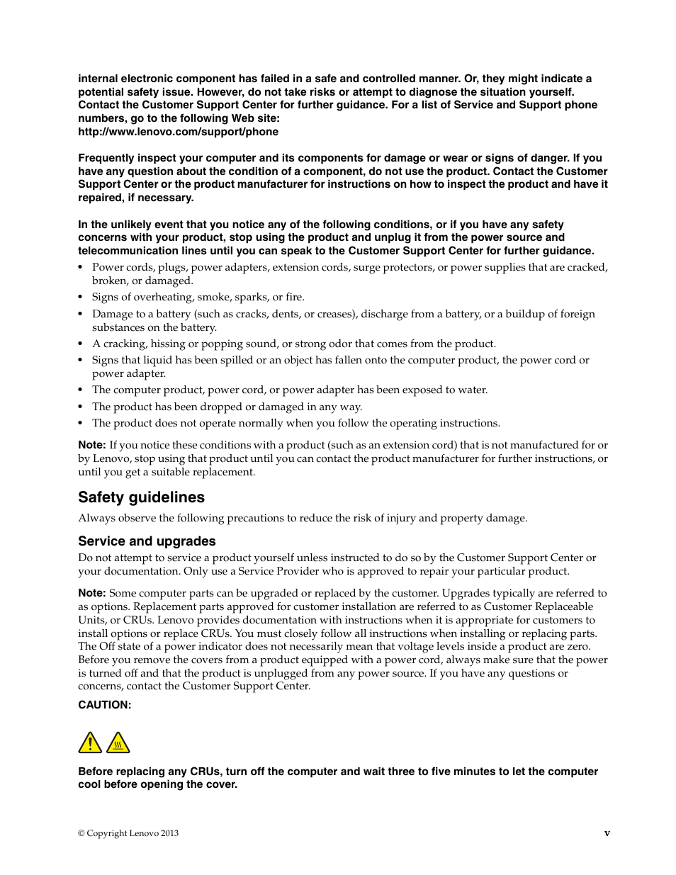 Safety guidelines | Lenovo K2450 Notebook User Manual | Page 7 / 56