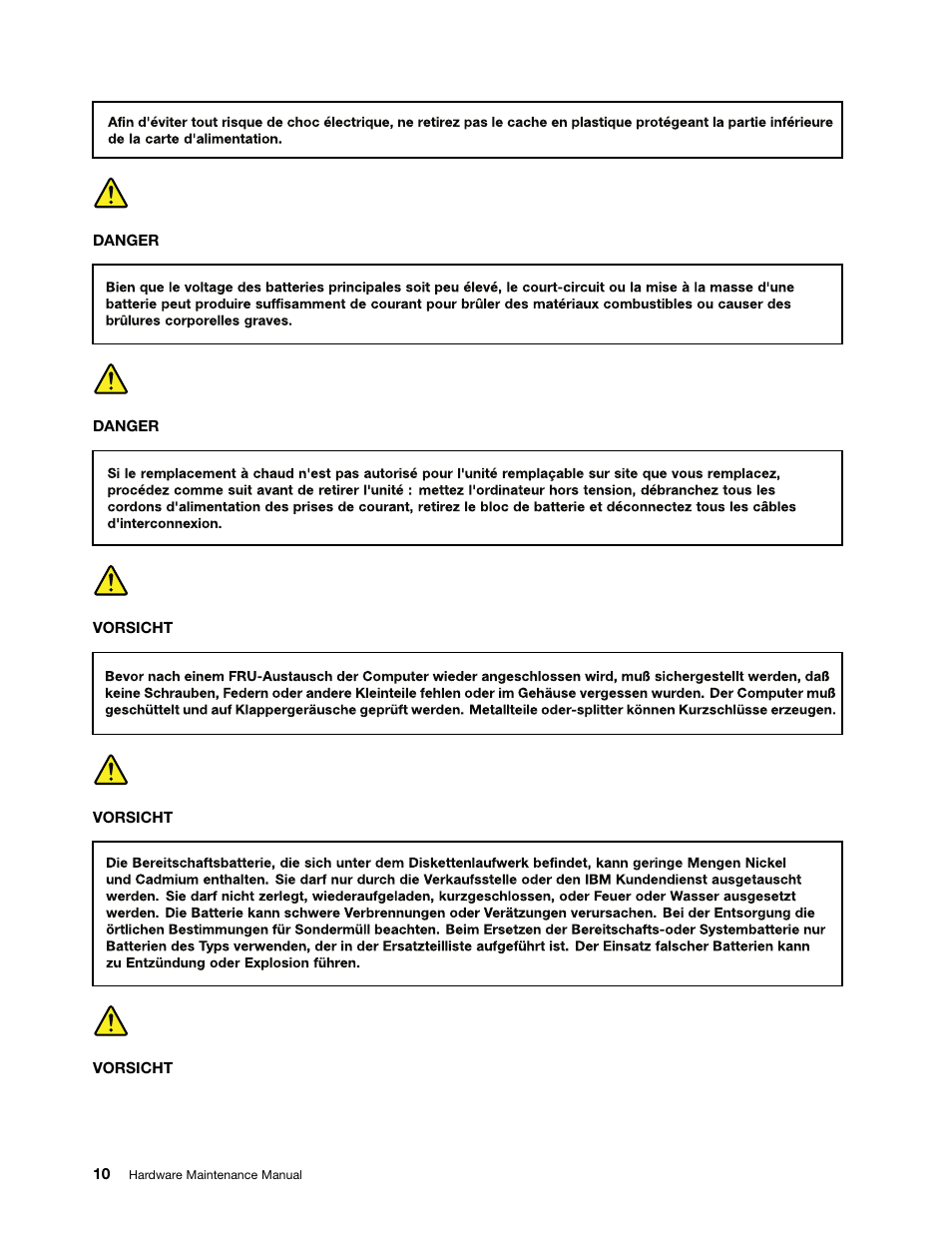 German | Lenovo ThinkPad T410s User Manual | Page 16 / 166