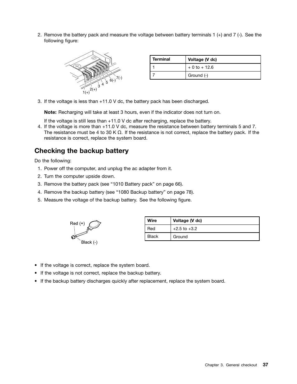 Checking the backup battery | Lenovo ThinkPad T410s User Manual | Page 43 / 166