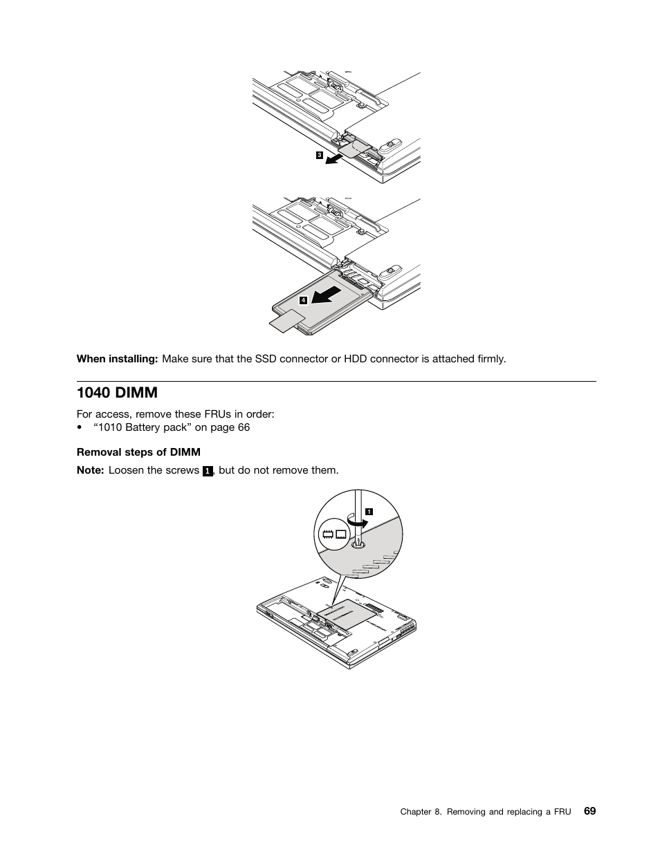 1040 dimm | Lenovo ThinkPad T410s User Manual | Page 75 / 166
