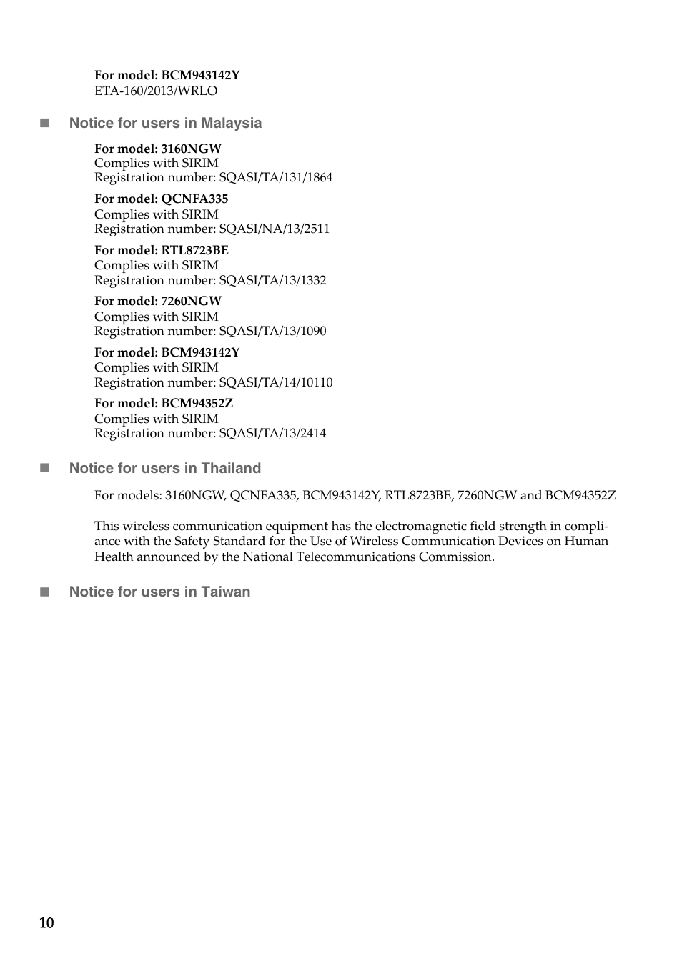 Lenovo Y50-70 User Manual | Page 10 / 15
