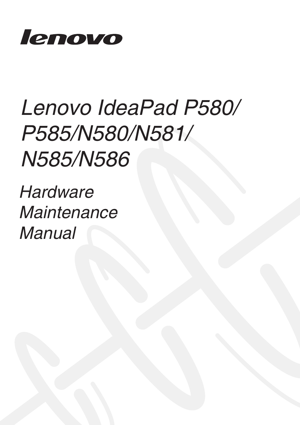 Lenovo IdeaPad N580 User Manual | 103 pages