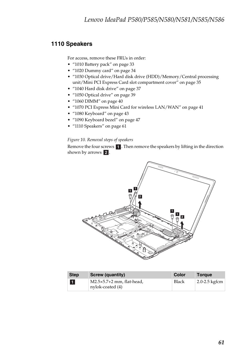 1110 speakers | Lenovo IdeaPad N580 User Manual | Page 65 / 103