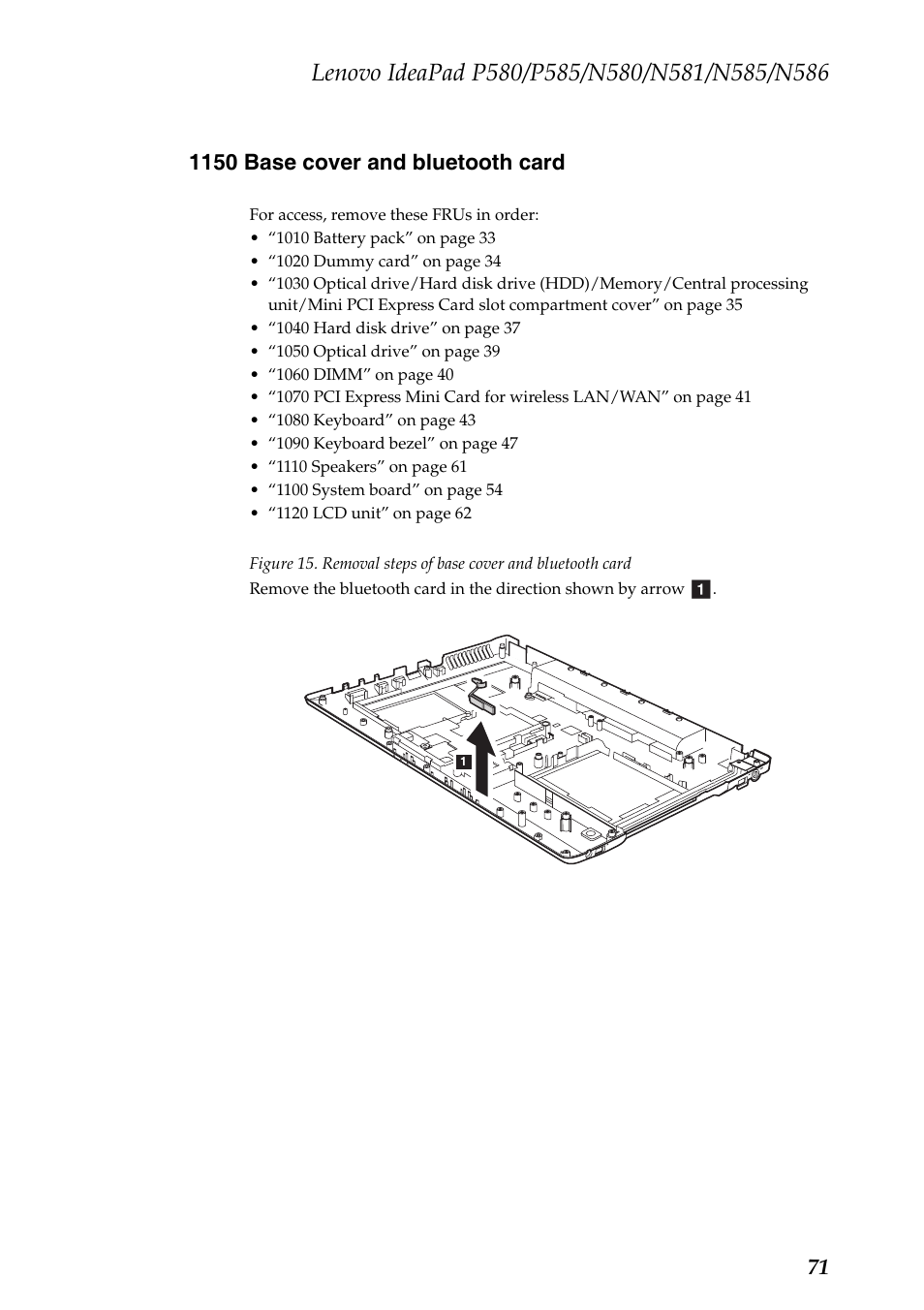 1150 base cover and bluetooth card | Lenovo IdeaPad N580 User Manual | Page 75 / 103