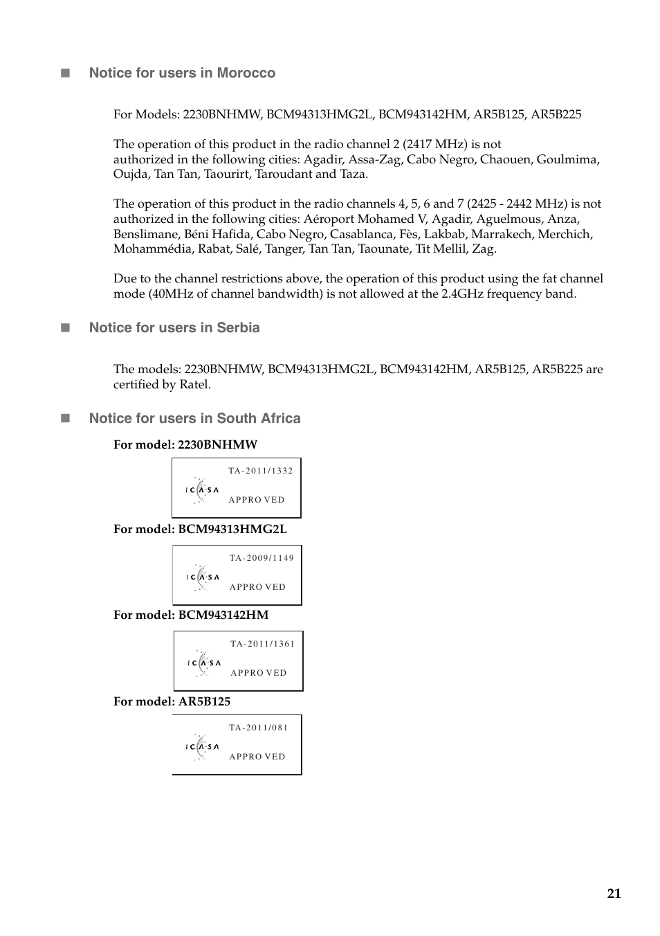 Lenovo IdeaPad P500 Touch Notebook User Manual | Page 22 / 28